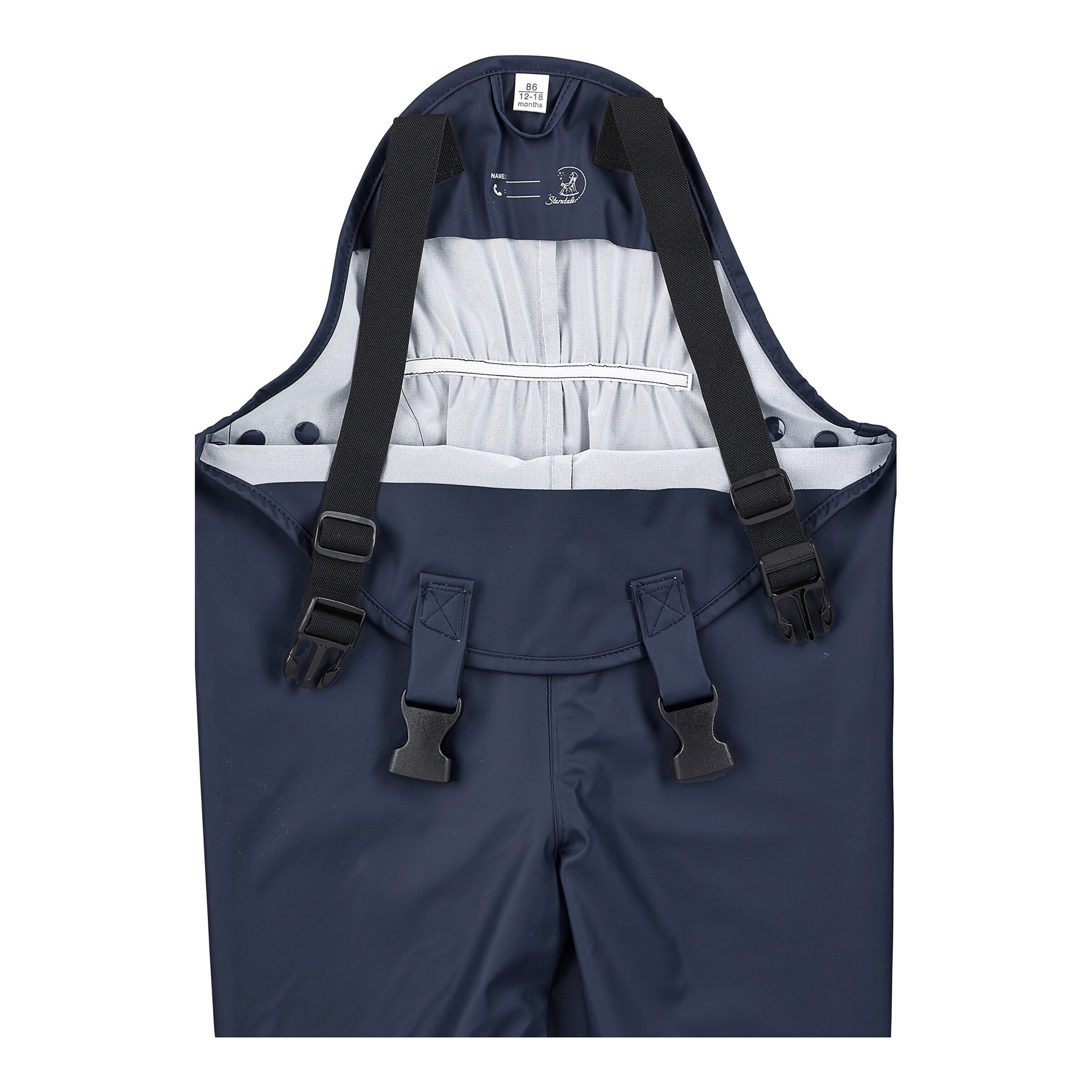 Sterntaler Regenhose mit Trägern marine
