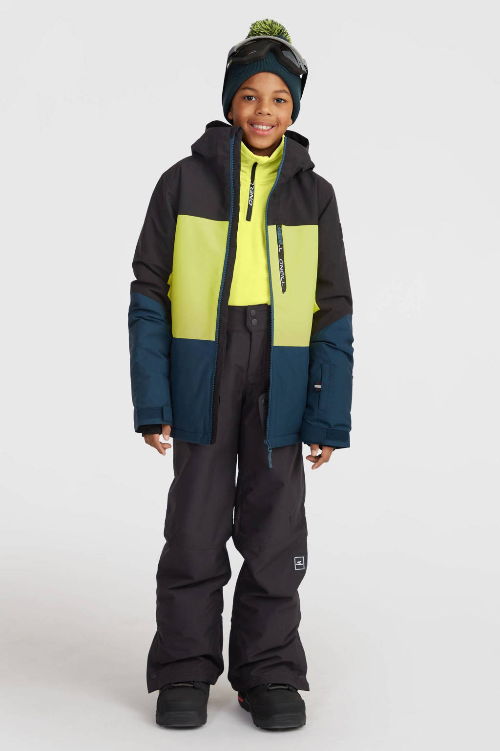 O'Neill ski-jack CARBONITE zwart/geel/donkerblauw