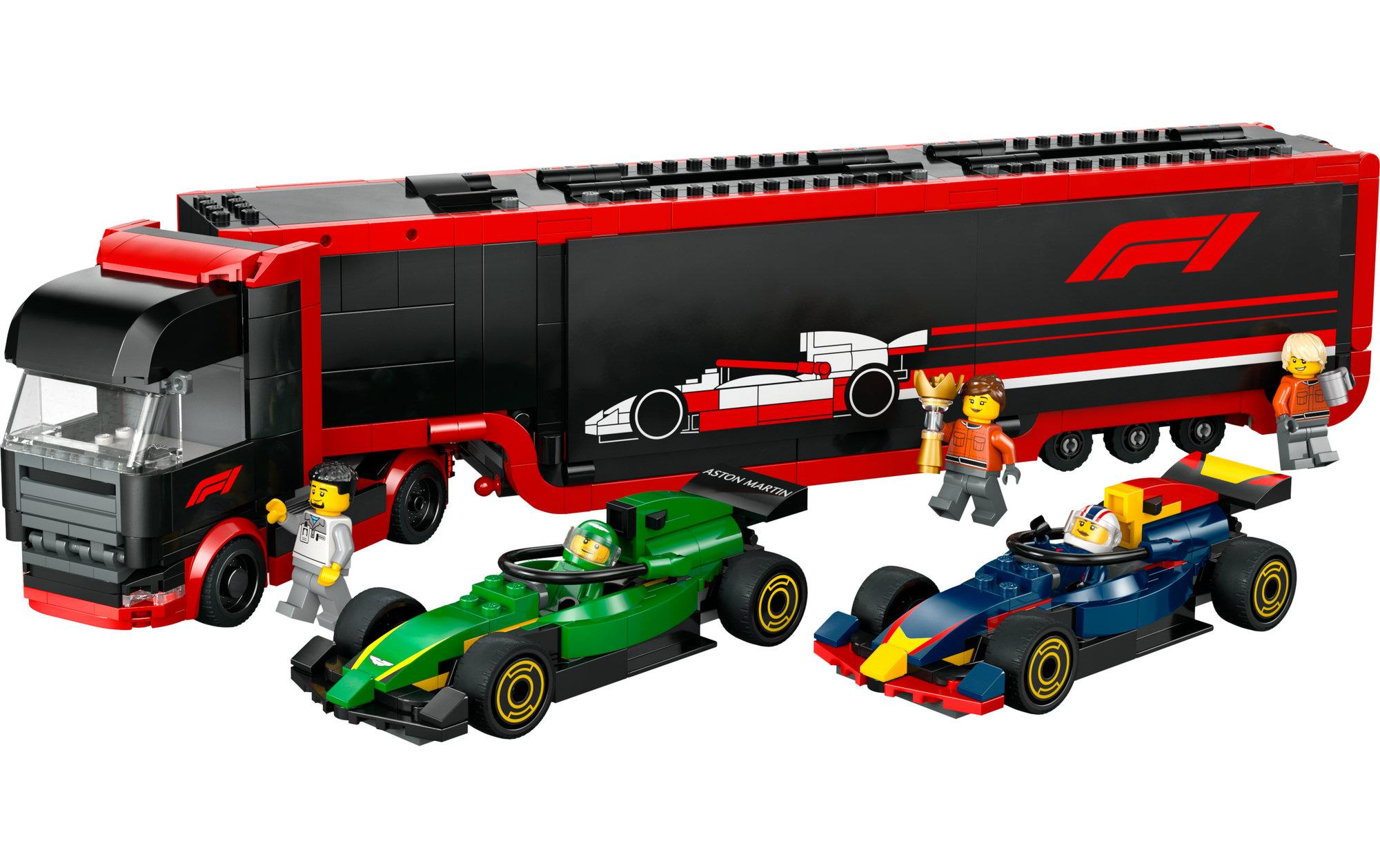 City Project Alicia 60445Konstruktions-Spielset mit F1 Autotransporter