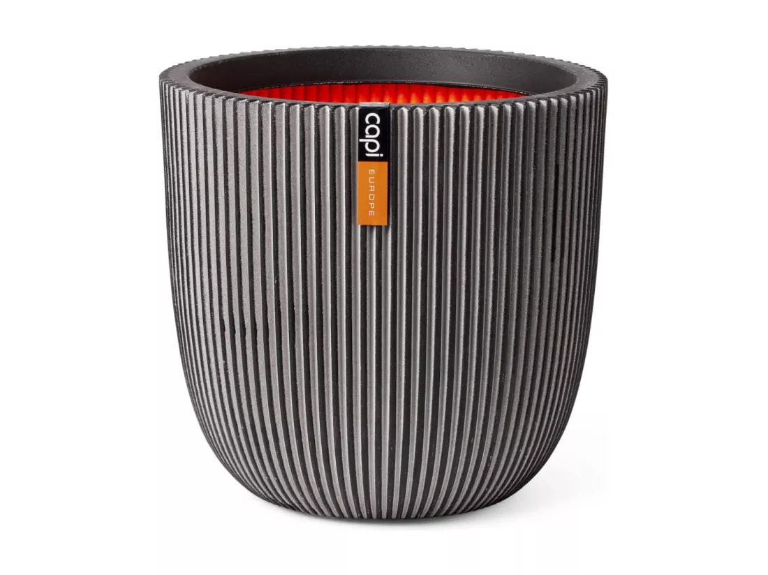 Jardinière Groove 35x34 cm anthracite