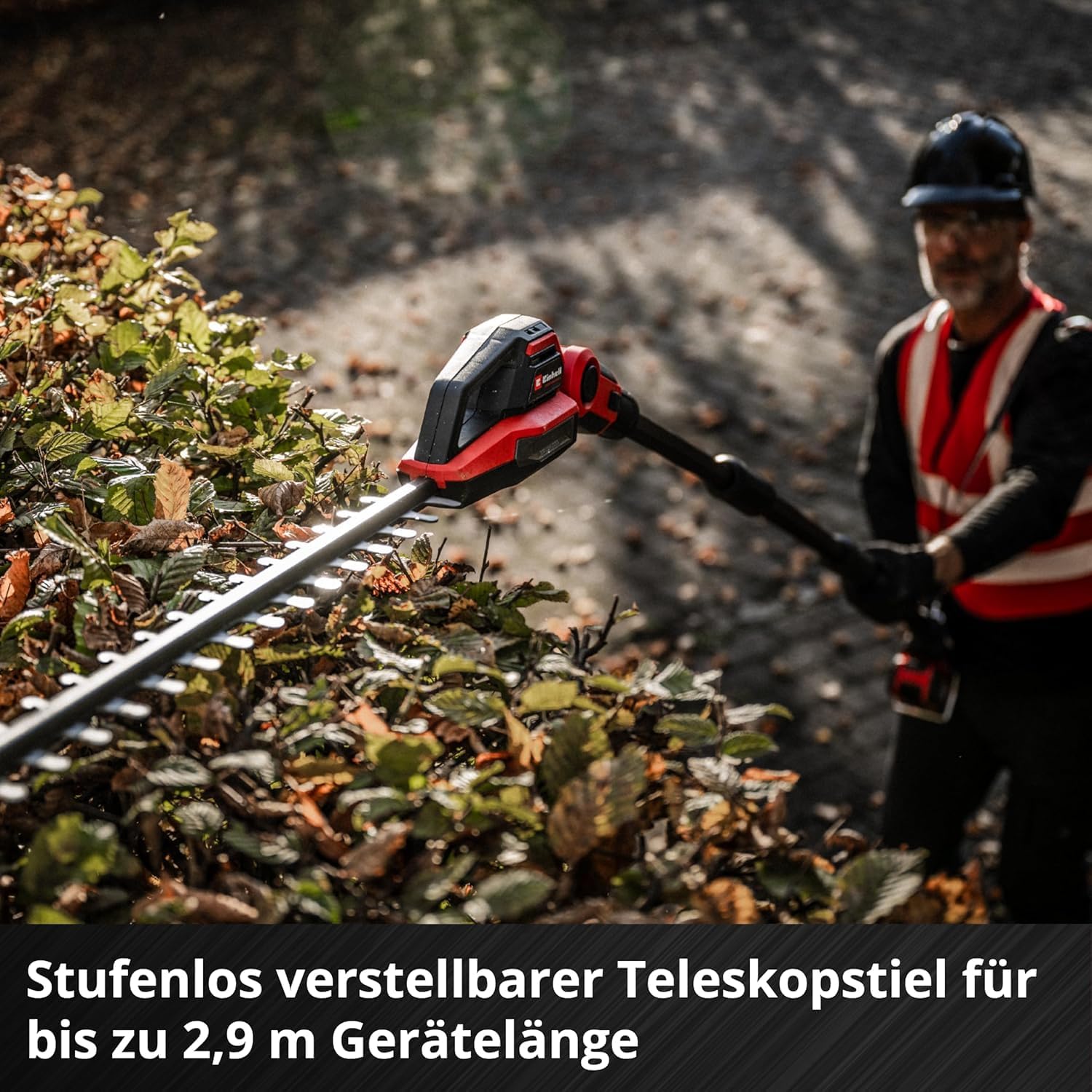 Einhell Professional Akku-Teleskop-Heckenschere GP-HH 18/50 Li T BL-Solo Power X-Change (18 V, 50 cm Schnittlänge, 25 m Zahnabstand, Brushless, 8-Fach neigbar, ohne Akku)