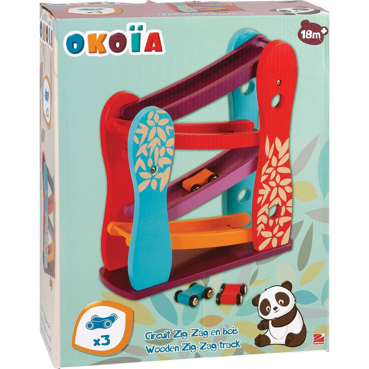 Circuit zig-zag en bois