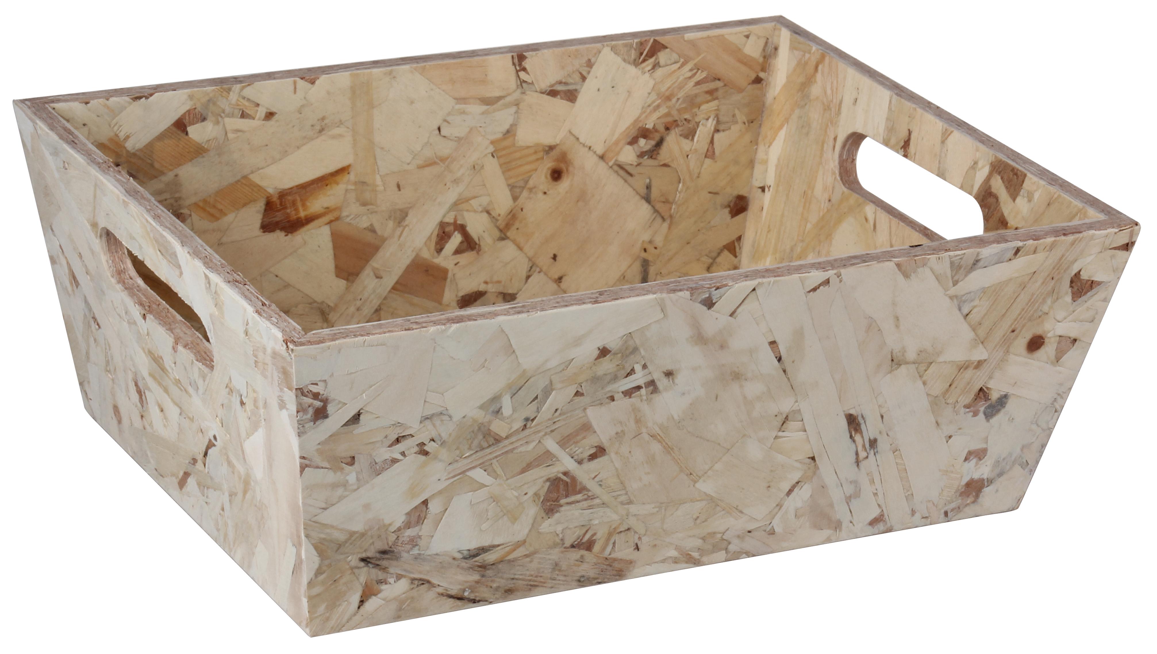 CAISSE TRAPEZE OSB D.30X22X11CM