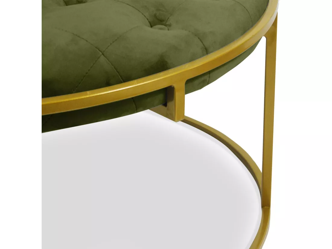 Lot de 2 Poufs Design en Velours 