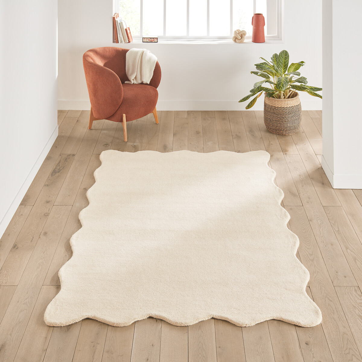 LA REDOUTE INTERIEURS<br>Tapete felpudo de lã, Scalero