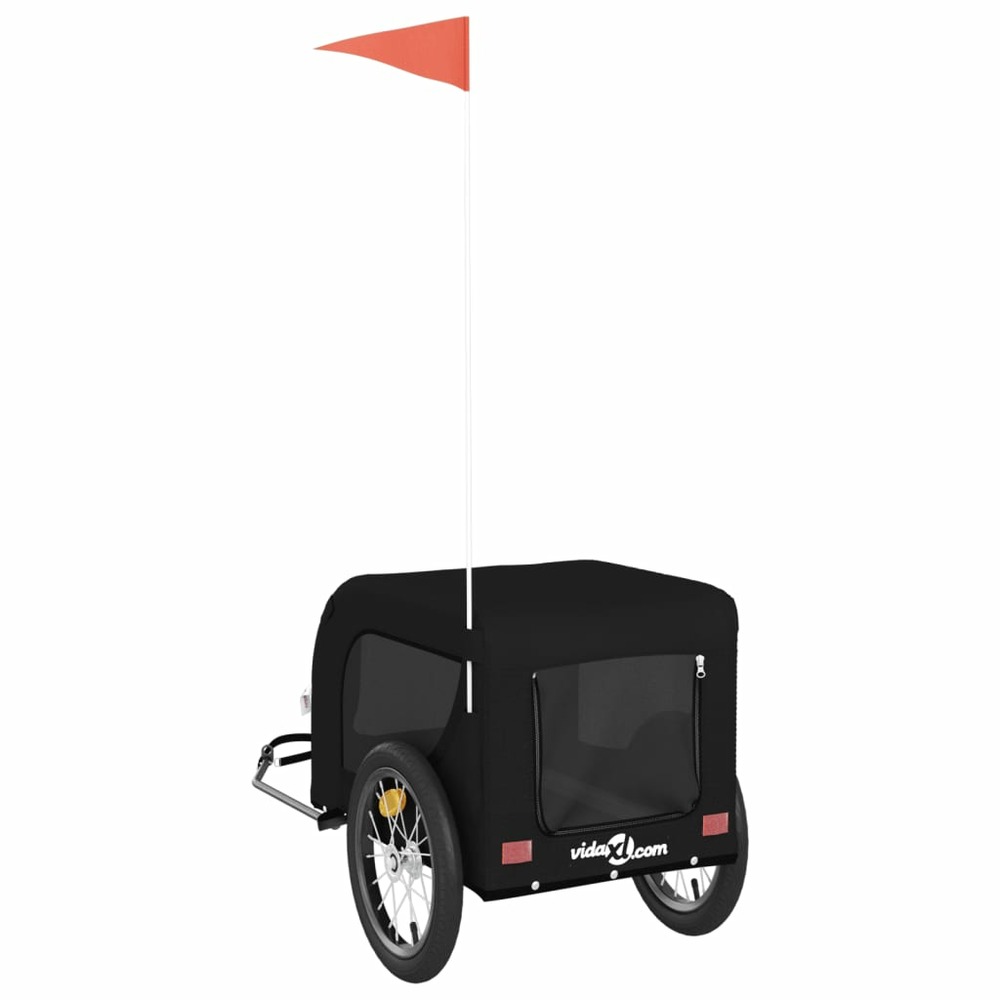 Remorque de vélo pour animaux de compagnie noir