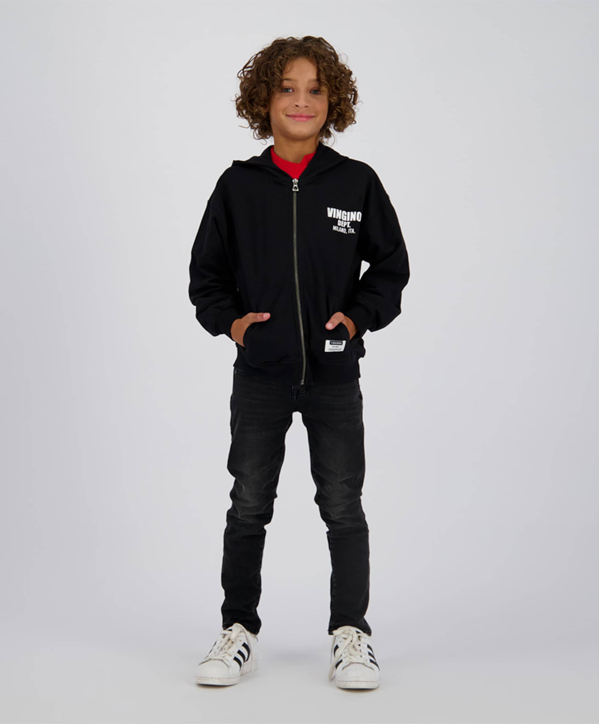 Vingino Apache icon lange broek zwart