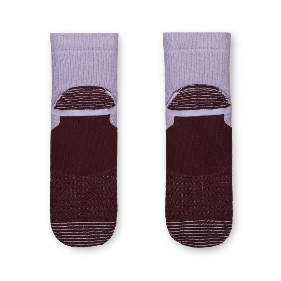 Nike Chaussettes Running Trail Run Cheville - Violet/Argenté