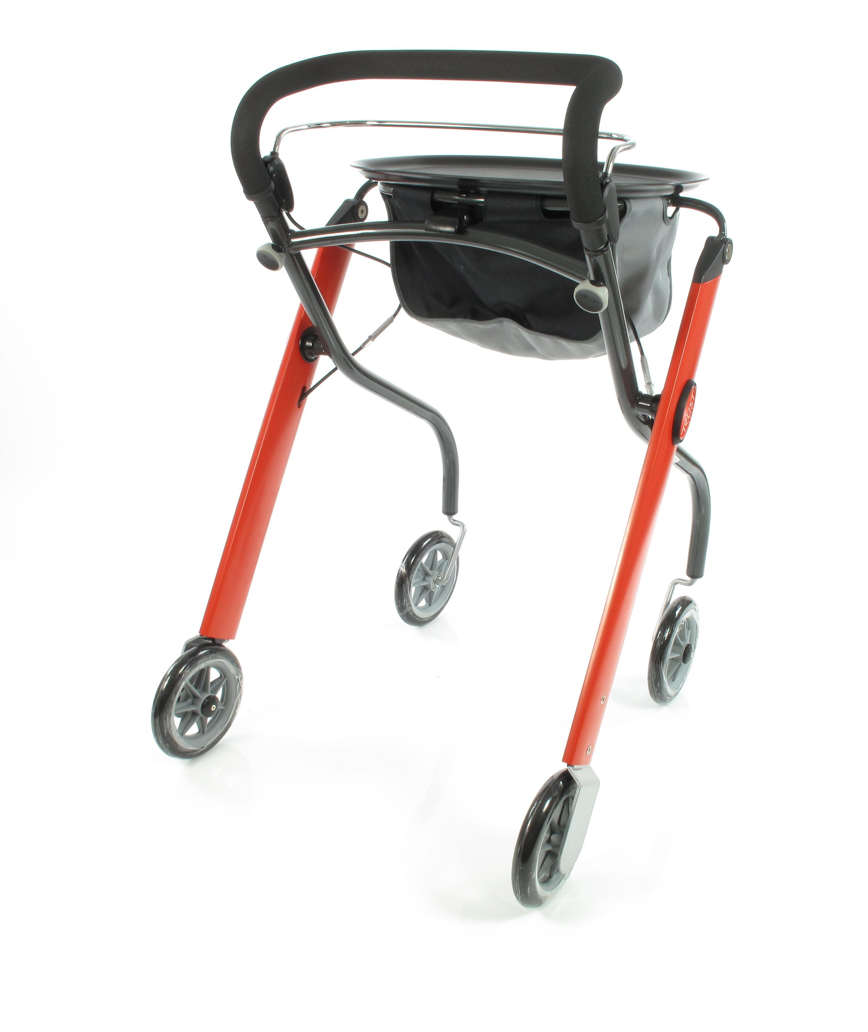 Trust Care Indoor Rollator Let's Go rot schwarz