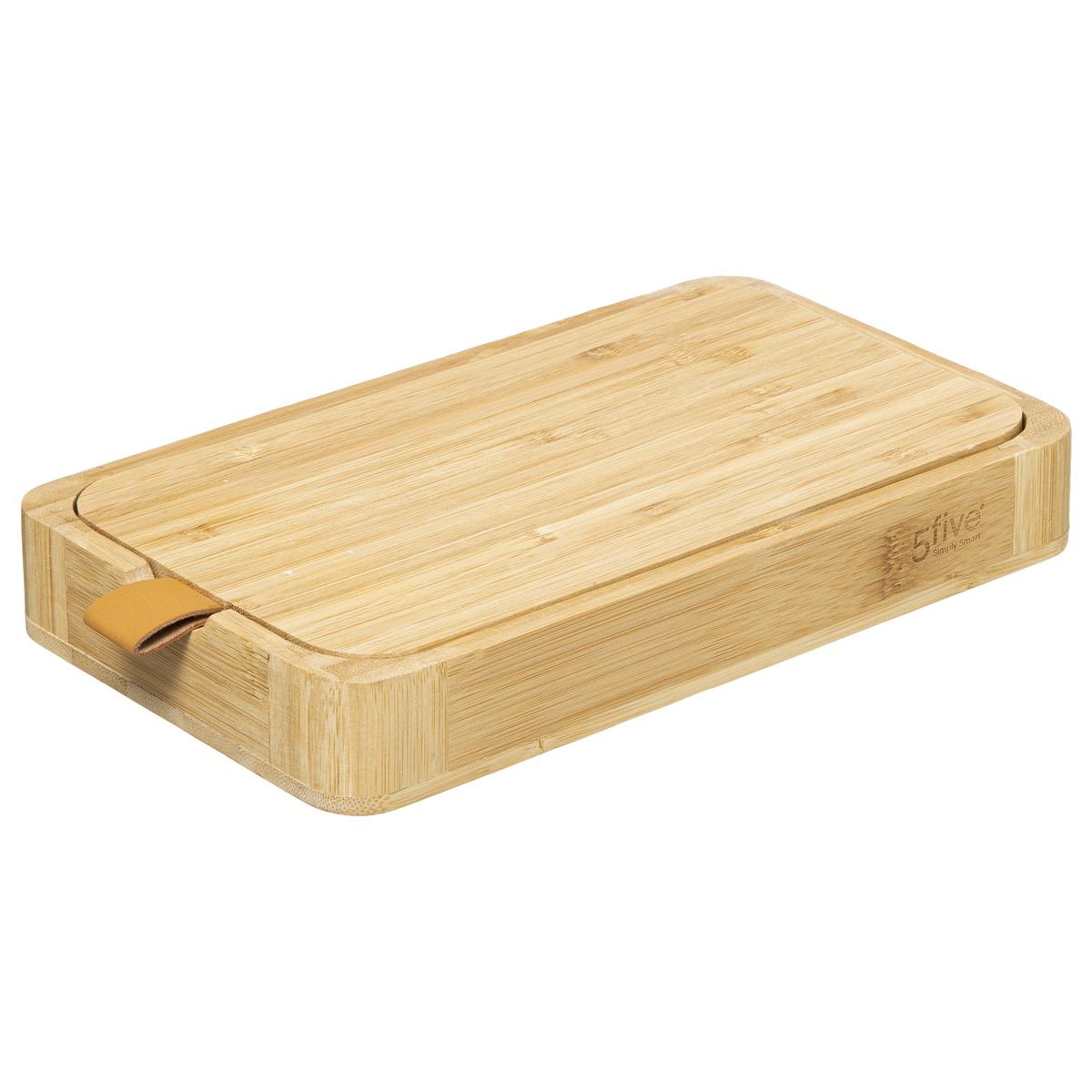 BOITE A BIJOUX MIROIR BAMBOU CUIR