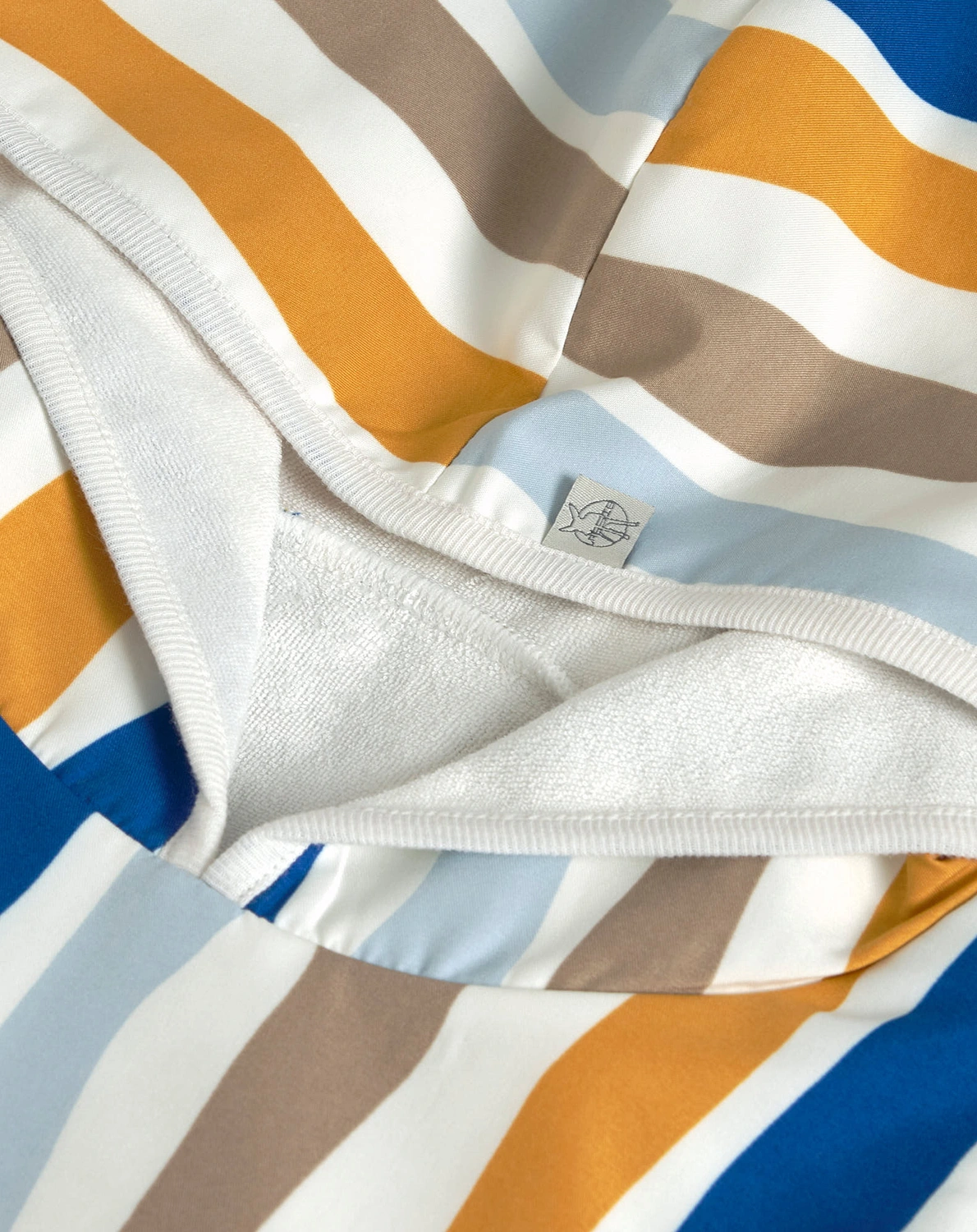 Badeponcho WAVES in blue/nature