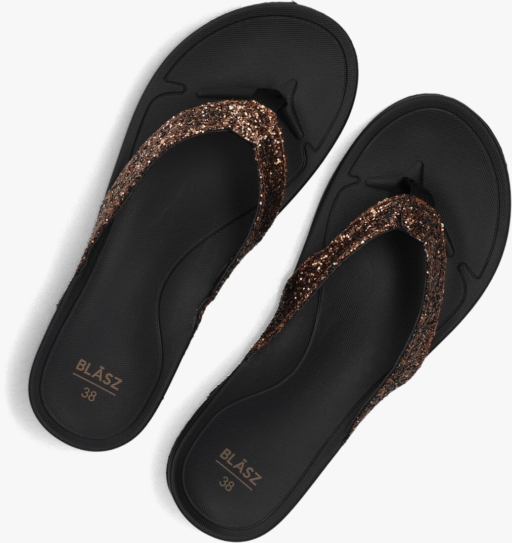 bronskleurig blasz teenslippers bella 2402