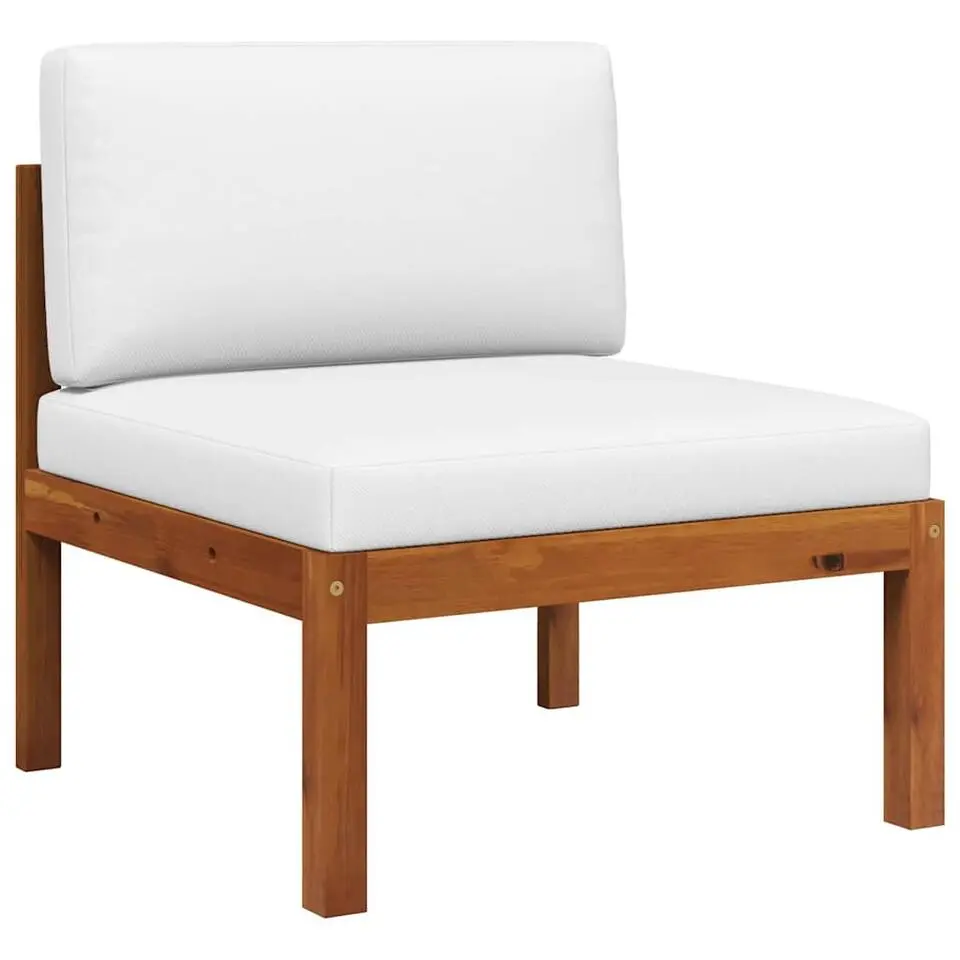 vidaXL - Loungeset - Bruin - Acaciahout - 3 stuks - Met kussens