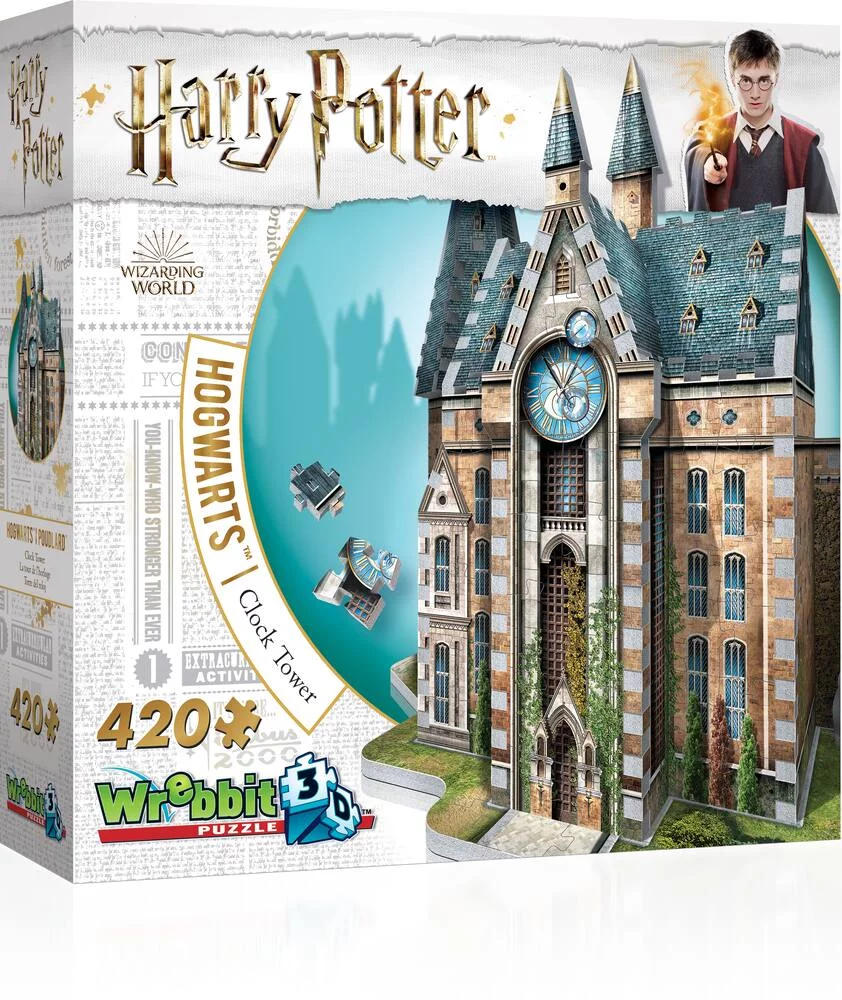 HARRY POTTER - PUZZLE 3D - POUDLARD LA TOUR DE L'HORLOGE 420 PIECES
