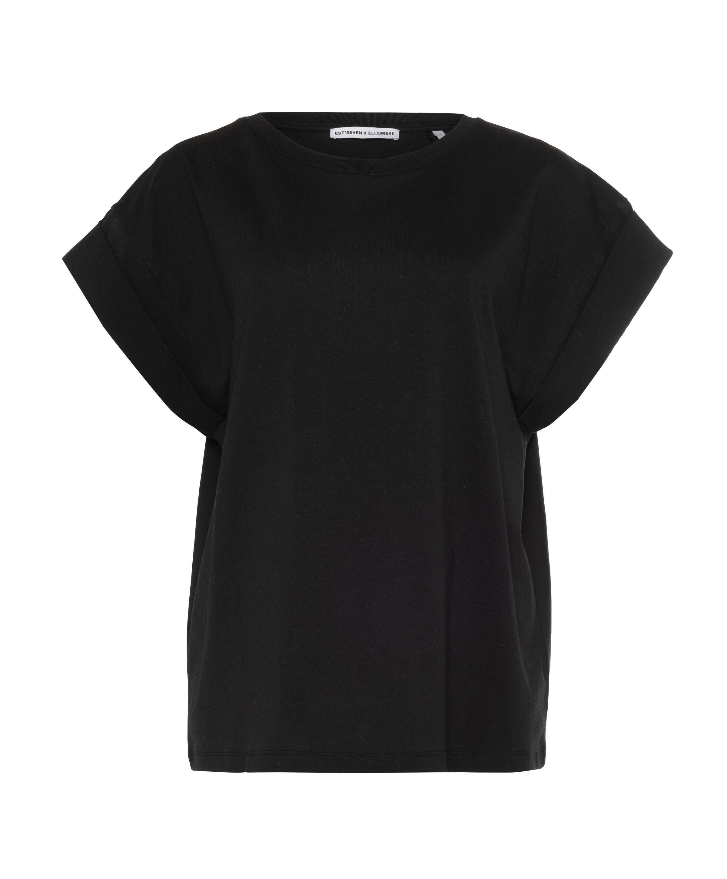 Est'Seven Dames T-shirt zwart