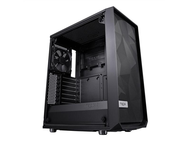 Fractal Design PC-Gehäuse Meshify C Schwarz Kompaktes Gaming-Midi-Tower-Gehäuse für ATX-Mainboards
