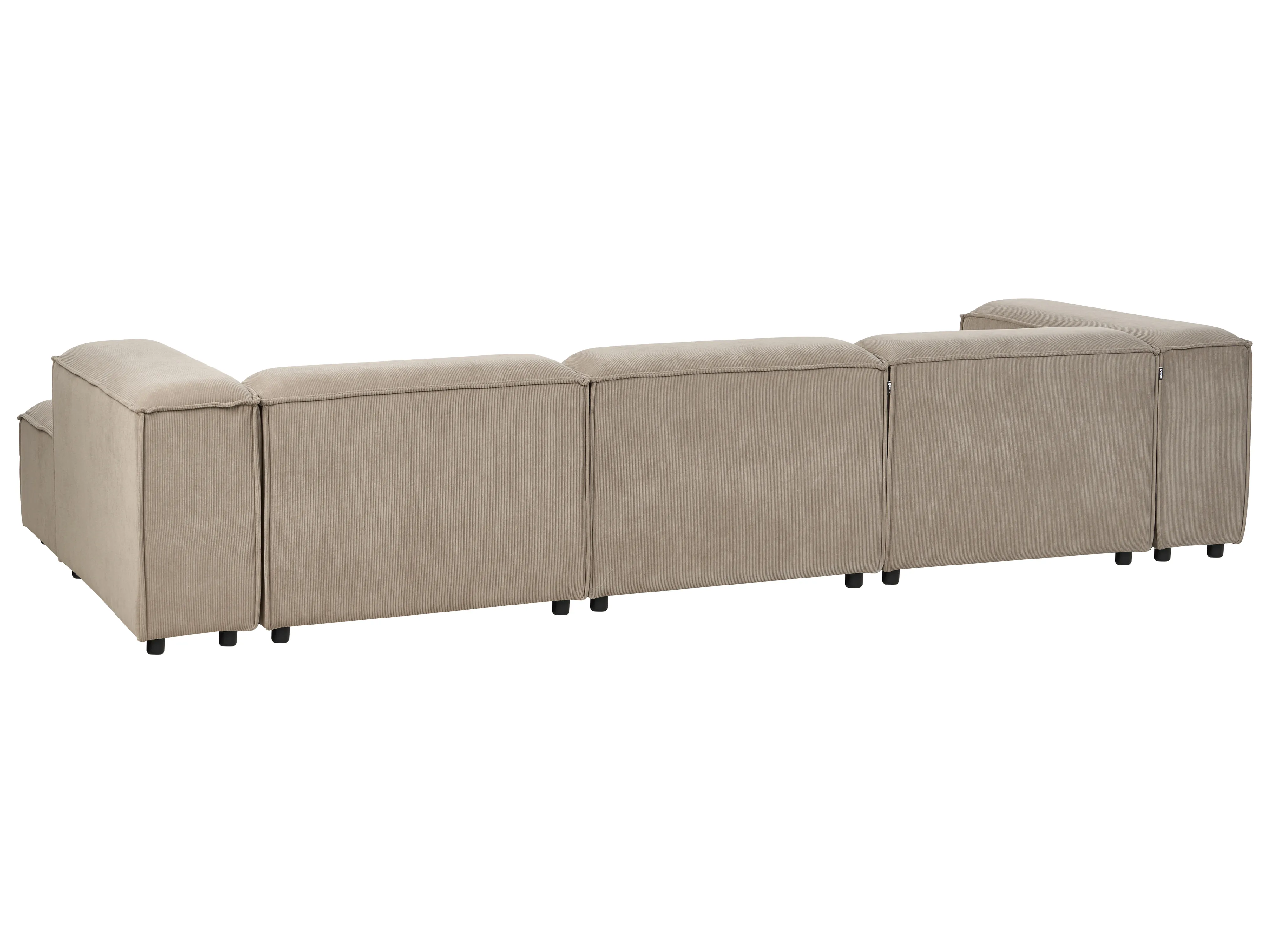 Modulaire hoekbank 4-zits ARDAL Corduroy Lichtbruin linkszijdig