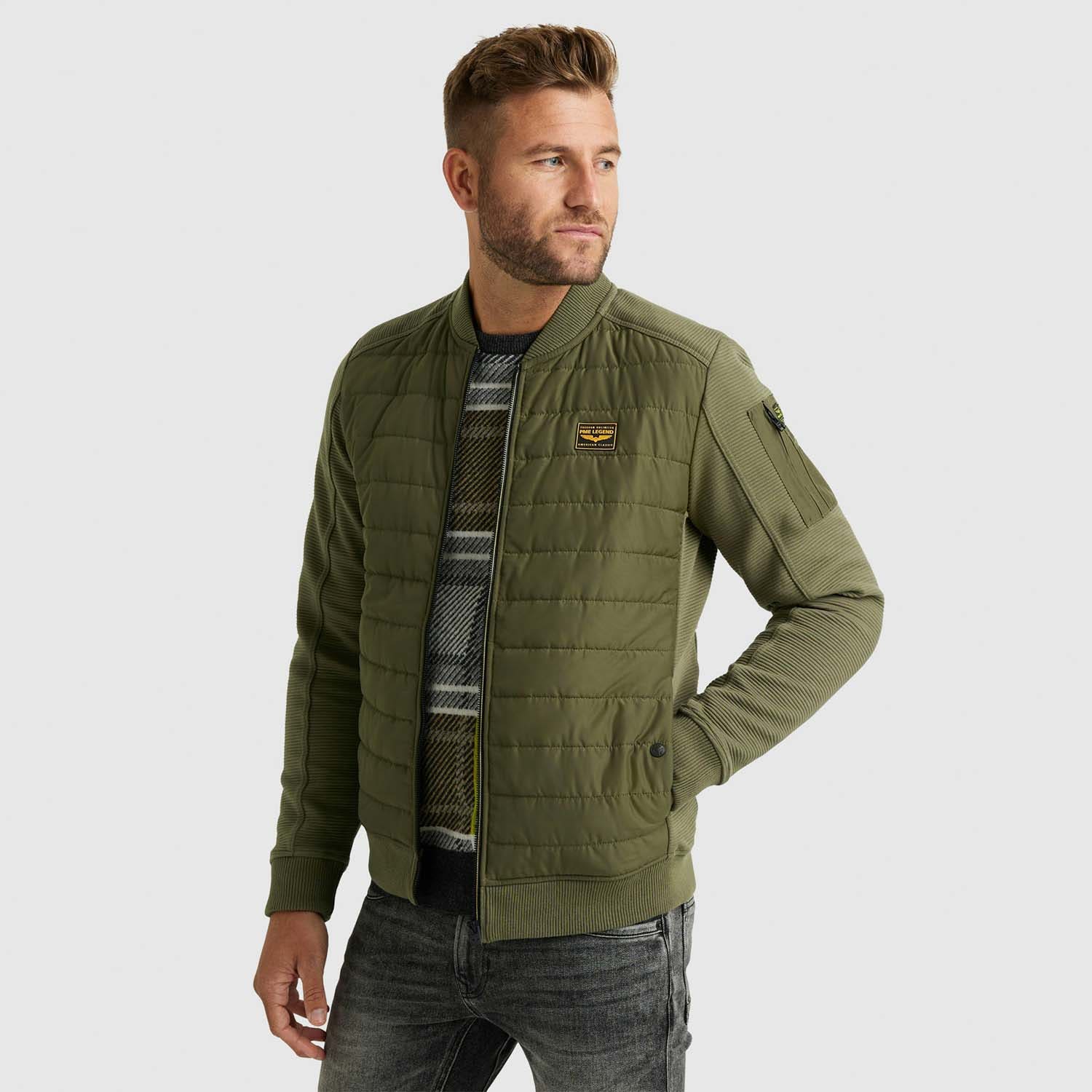 PME Legend  Zip Jacket Ottoman Mixed Padded