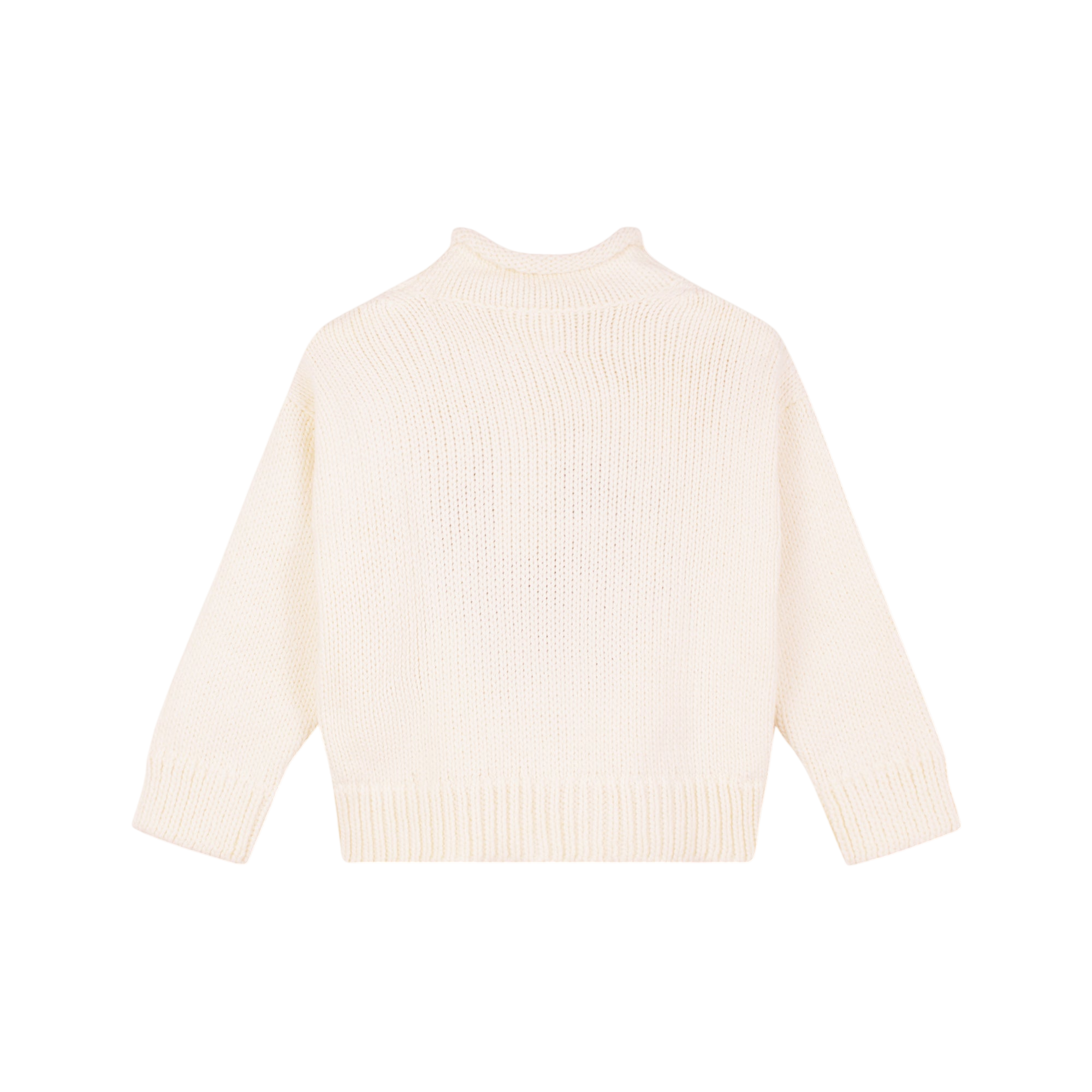 Pullover Chunky Wynk Ecru Black