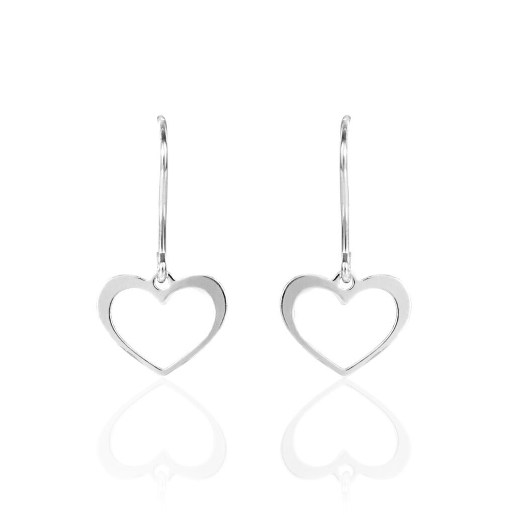 Boucles D'oreilles Pendantes Cosima Argent Blanc