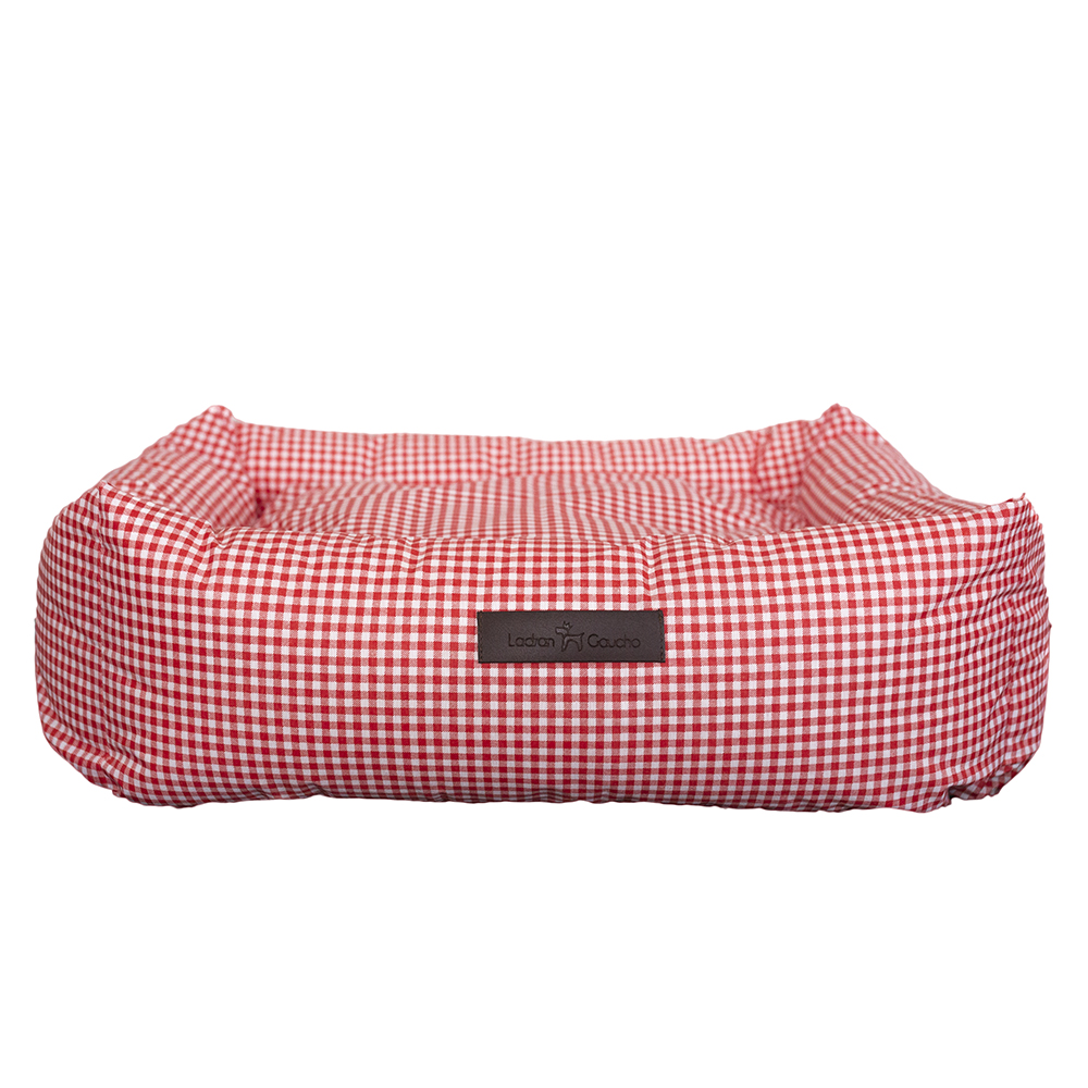 ROUPA DE CAMA IMPERMEÁVEL XADREZ VERMELHO - M