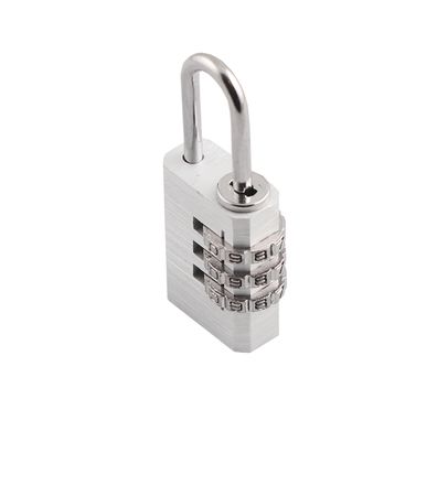 VORHÄNGESCHLOSS mit Code  silber