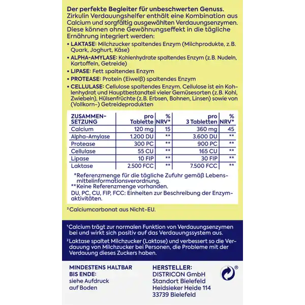 Verdauungshelfer Tabletten