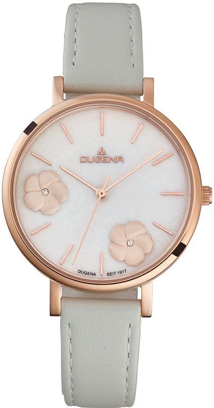 Dugena - Meisjes-Uren - Analoog Horloge - Roségoud - Kastdiameter 36 mm