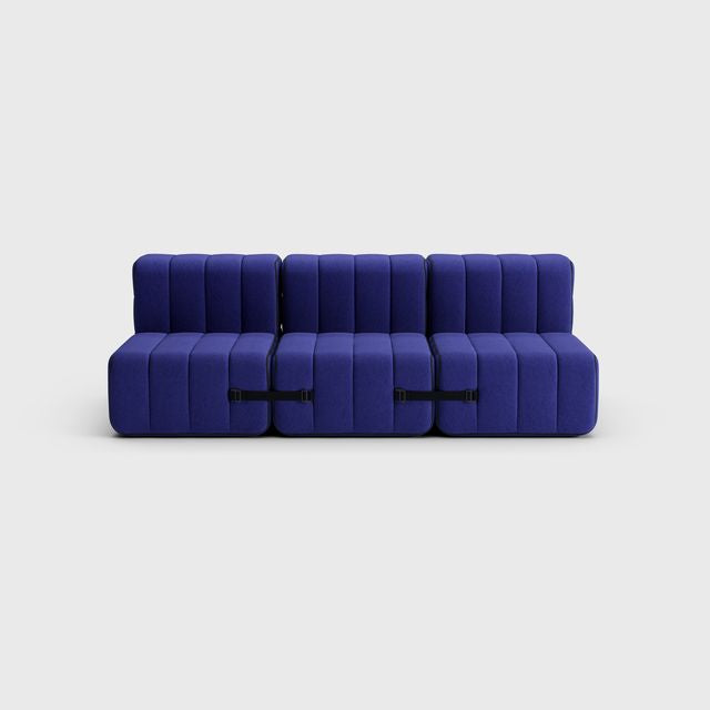 Curt-Set 6 - e.g. Flexibele 3-zitter - Jet - 9605 (blauw)