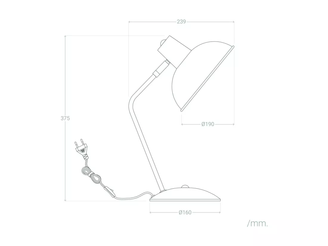 Lampe de Bureau Flex Métal Sahani Moutarde