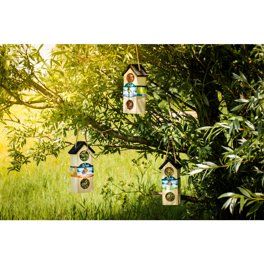 Baza Vogel- Buffet Chalet 3 Feeder FSC Hout Boomklevers