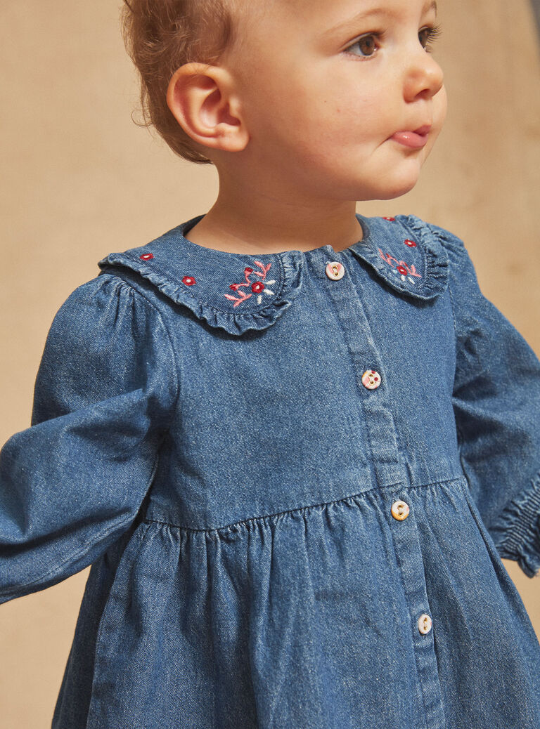 Robe bleue en jean