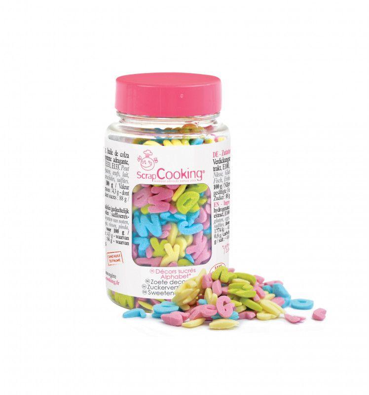 Décors sucrés en pot - Alphabet - 55 g Scrapcooking