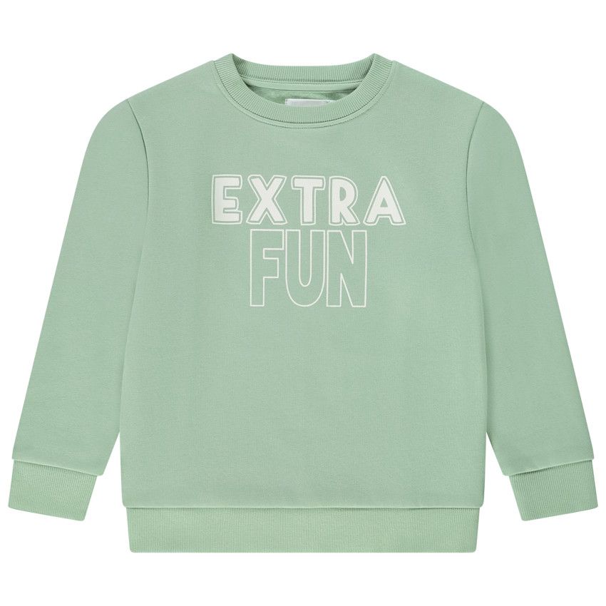 Sweat en molleton print fantaisie pour garçon - Vert