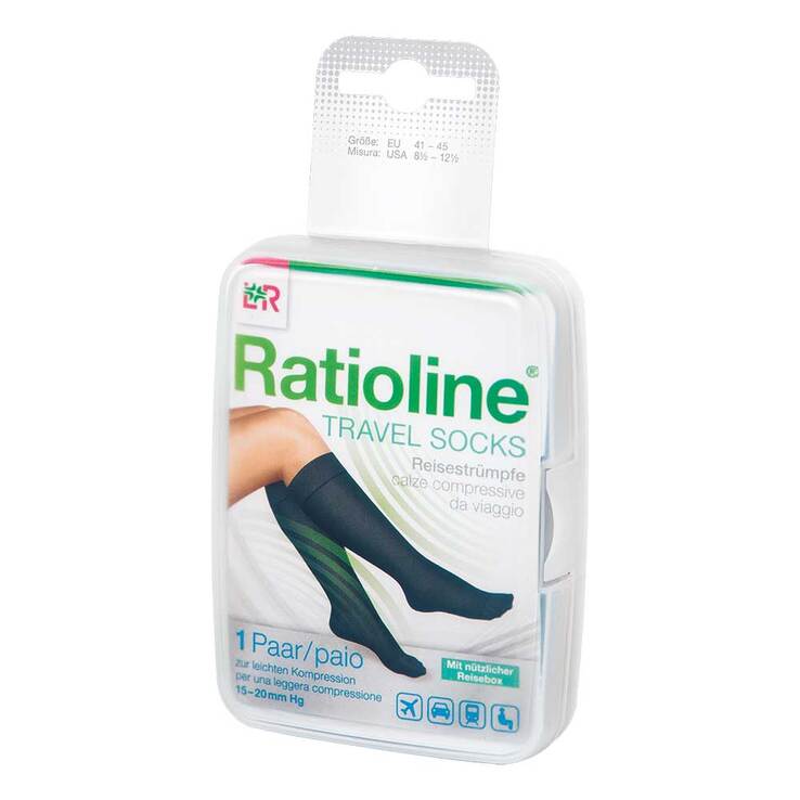 Ratioline Travel Socks Größe 41 - 45, 2 St