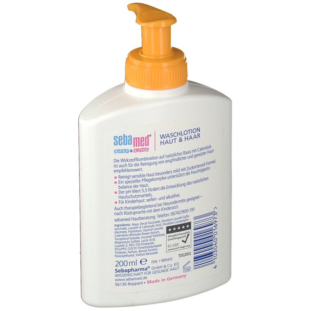 sebamed® Baby und Kind Waschlotion Haut & Haar