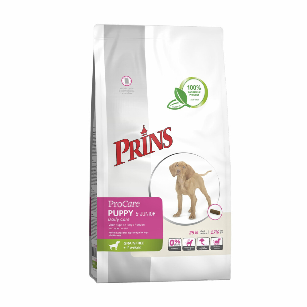 Prins ProCare Graanvrij Puppy & Junior Hondenvoer 7,5 kg