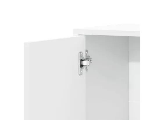 Buffet blanc 60x31x70 cm bois d'ingénierie