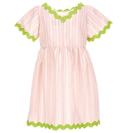 Moschino Kjole - Rosastribet/Neon Grøn