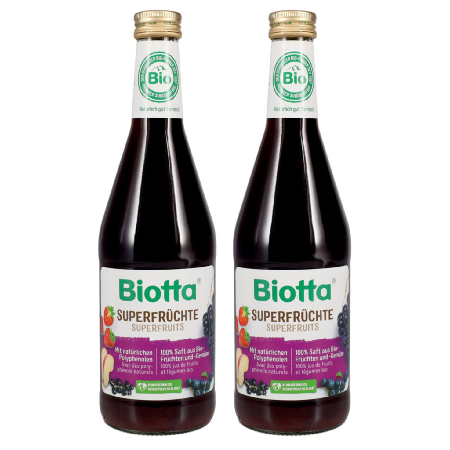 Biotta Fruchtsaft Superfrüchte 2x 50cl -2x 50cl