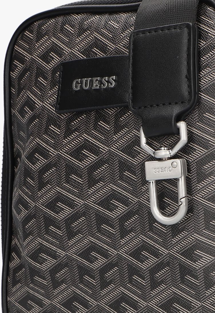 GUESS grijze guess reportertas ederlo zipper around crossbody