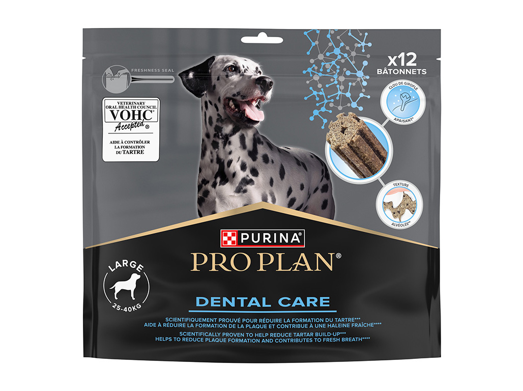 SNACK PARA CÃO HIGIENE ORAL PRO PLAN CÃO GRANDE 426G
