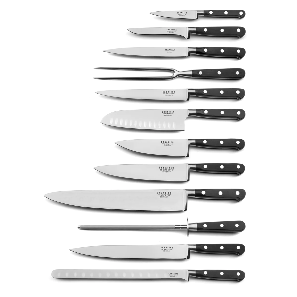 Origin - Set 12 couteaux de cuisine Sabatier Trompette