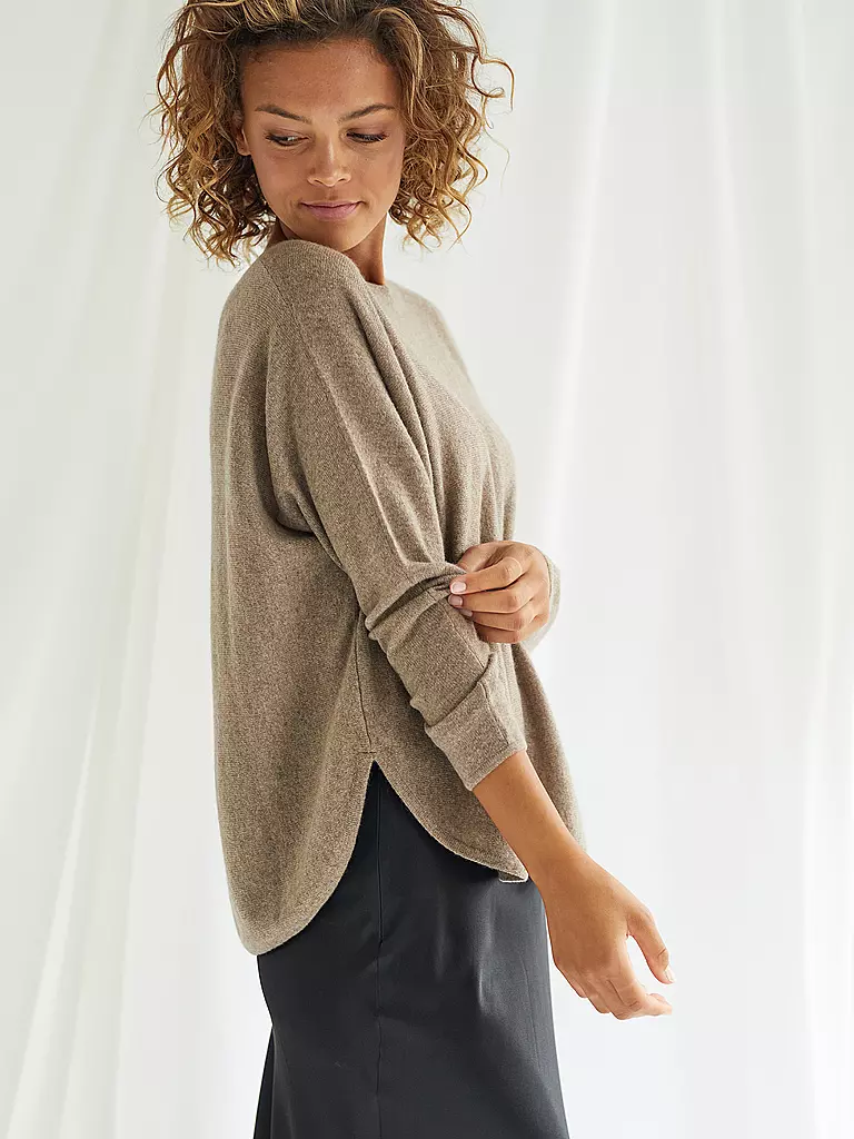 DAVIDA Kaschmirpullover braun