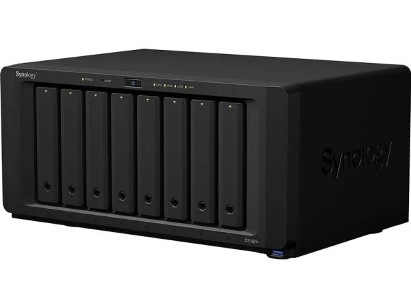 Synology Disk Station DS1821  - NAS-server - 8 bays - SATA 6Gb/s - RAID 0, 1, 5, 6, 10, JBOD - RAM 4 GB - Gigabit Ethernet - iSCSI support