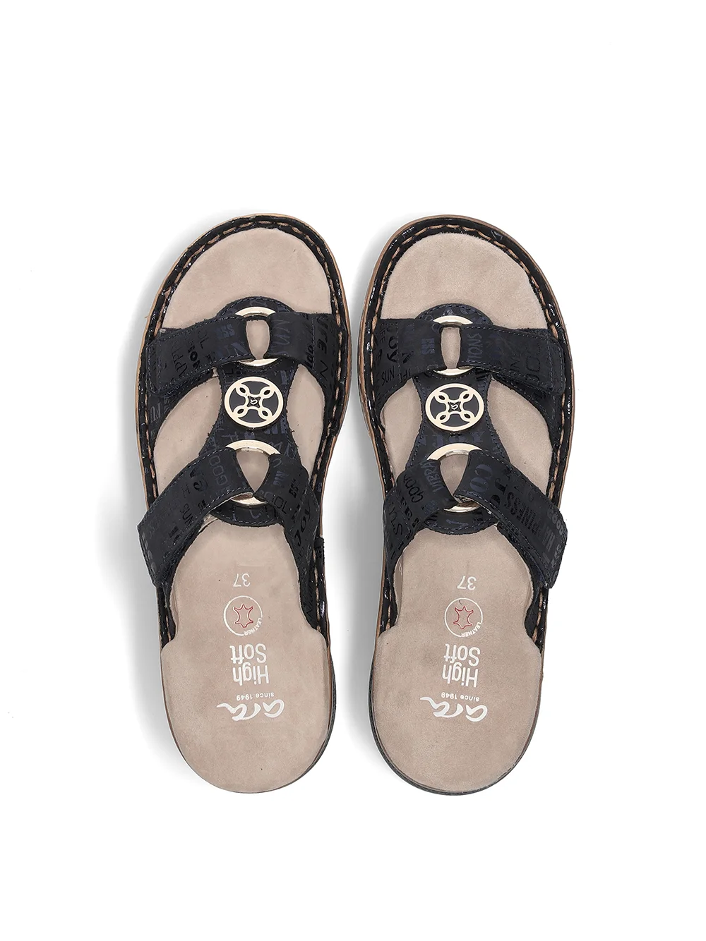 Pantolette Hawaii blau