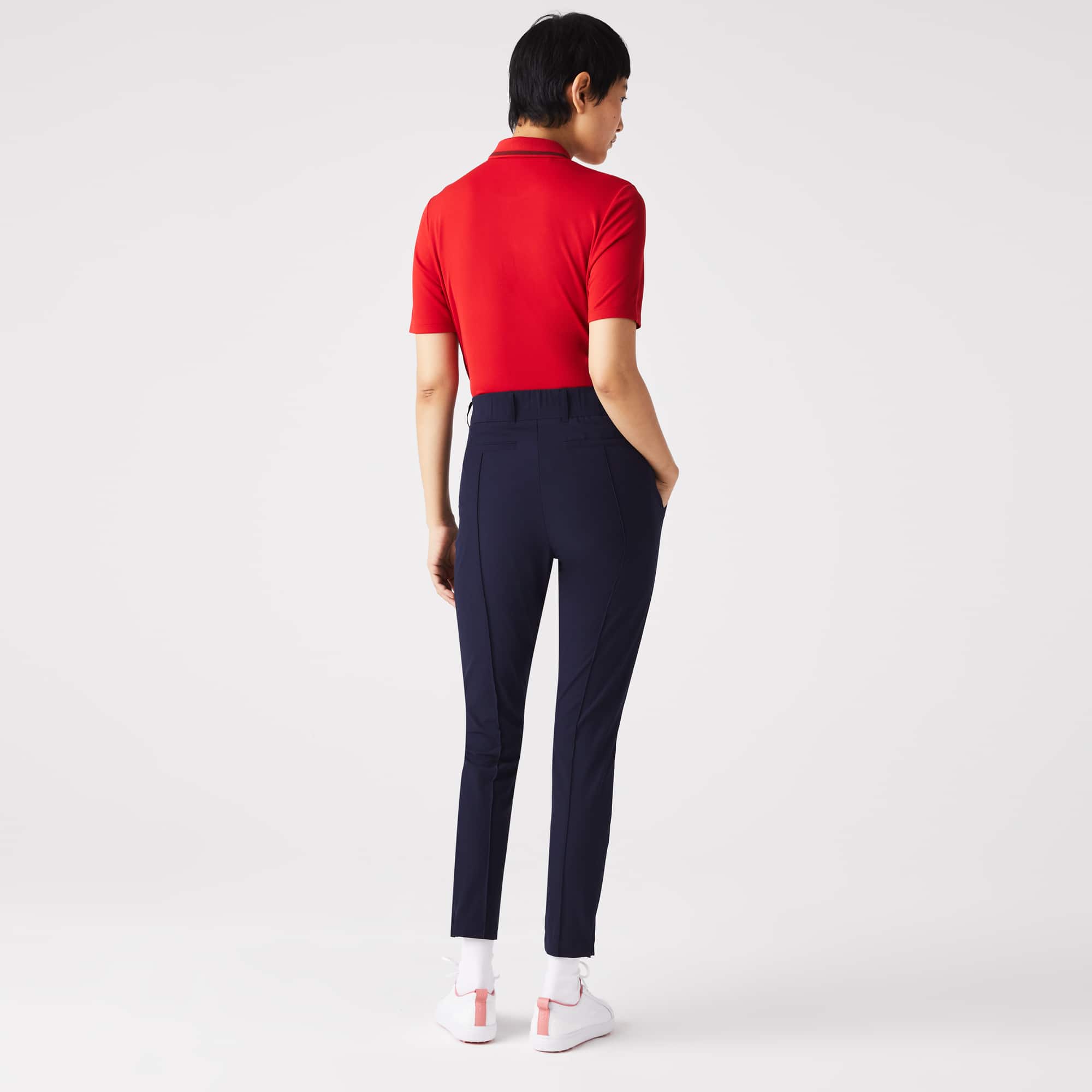 Pantalon femme Golf Lacoste SPORT en taffetas extensible ultra-dry Pantalons & Shorts - Bleu - Lacoste - Femme