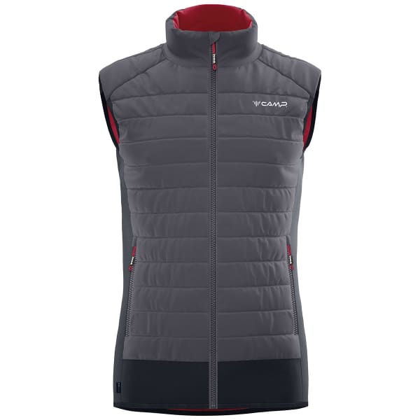 Veste softshell CAMP HYBRID VEST ASPHALT GREY/BLACK/OXIDE RED