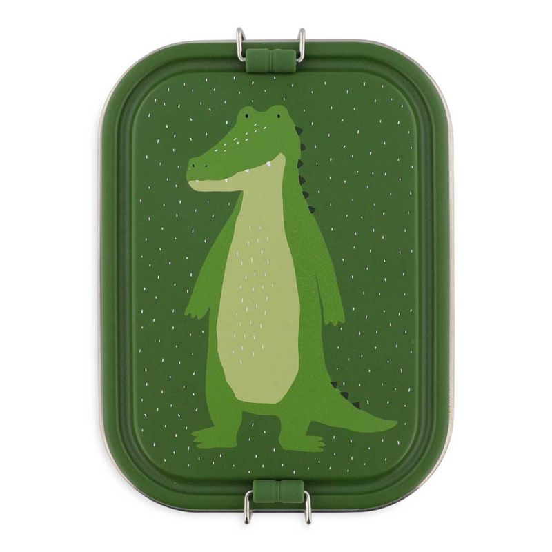 Trixie Matboks med to rom i rustfritt stål - Mr. Alligator