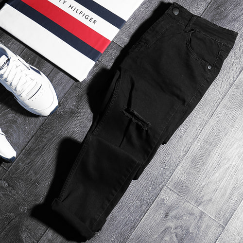 Jean Super Skinny Fit Destroy 1417 Noir
